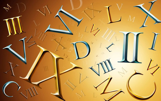 Roma Rakamları Kullanım